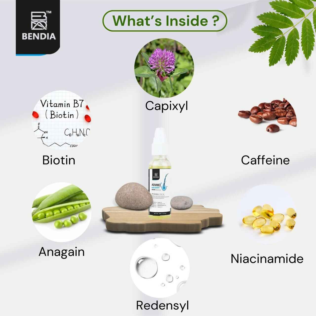 BENDIA Hair Serum Reduce Hairfall in 8 weeks-(50ml)